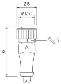 M12 Bu. 0° A-kod. freies Ltg-ende PUR 4x0.34 gr UL/CSA+schleppk. 3m – Bild 2