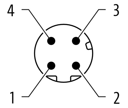 M12 St. 90° D-kod. Schraubklemmanschluss 4-pol., max. 0,75mm², 6 - 8mm, geschirmt – Bild 3