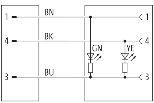 M12 St. 0° / M8 Bu. 0° A-kod. LED PUR 3x0.25 sw UL/CSA+robot+schleppk. 5m – Bild 4