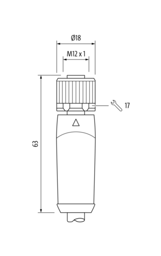 M12 Power St. 0° / Bu. 0° L-kod. PUR 4x2.5 sw UL/CSA+schleppk. 1,5m – Bild 2
