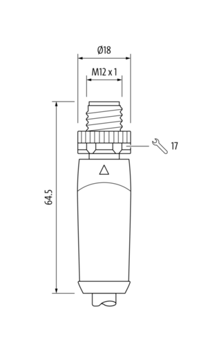 M12 Power St. 0° / Bu. 0° L-kod. PUR 4x2.5 sw UL/CSA+schleppk. 1,5m – Bild 3