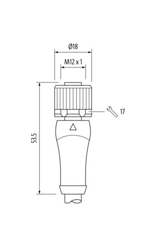 M12 Power St. 0° / Bu. 0° S-kod. PUR 4x1.5 sw UL/CSA+schleppk. 5m – Bild 2